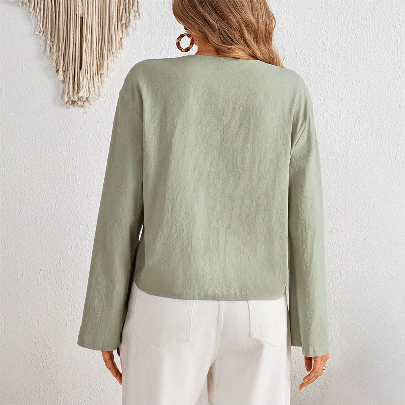 Chloé Montclair Villarosa LaceUp Blouse