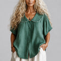 Harper - Women's Ruffled Collar Shirt